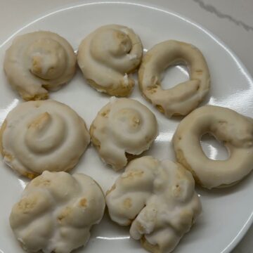 nonnas cookies laid out on plate