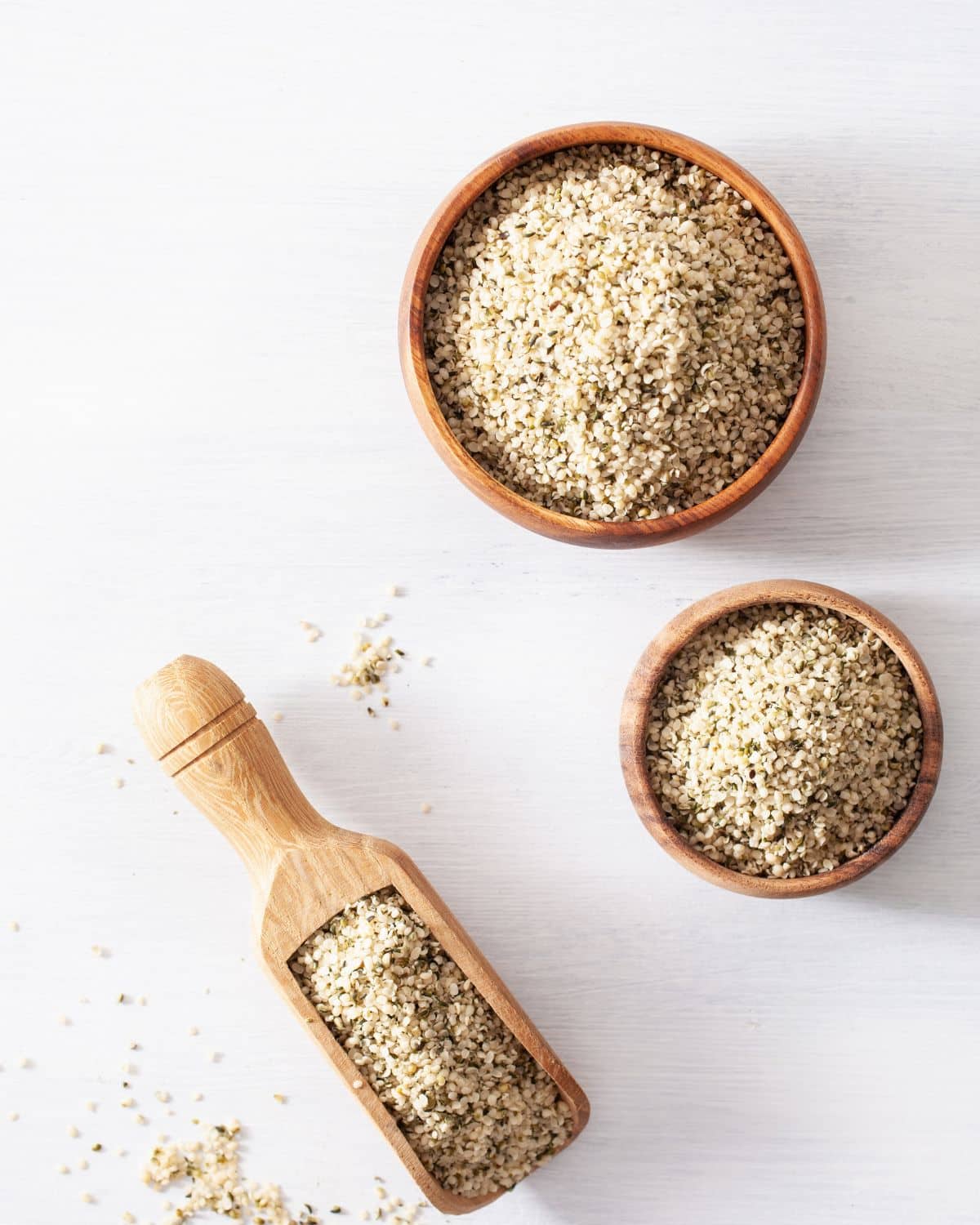 bowls of hemp hearts 