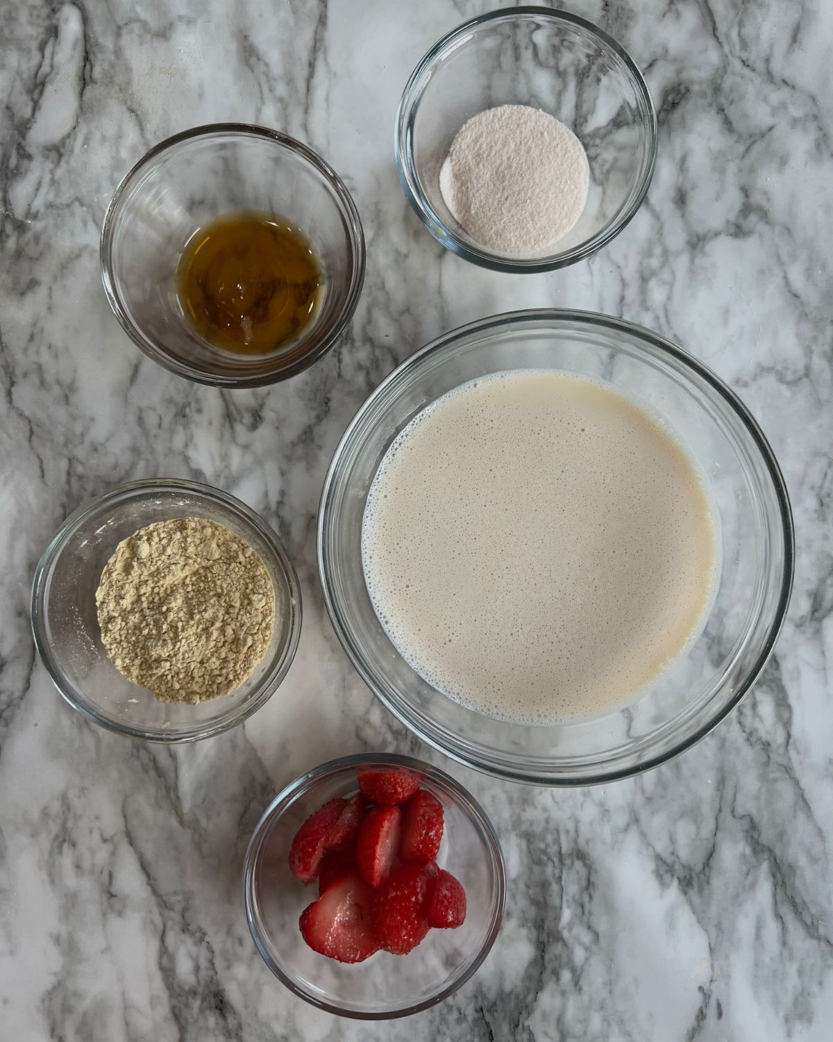 ingredients laid out on the table for the recipe  