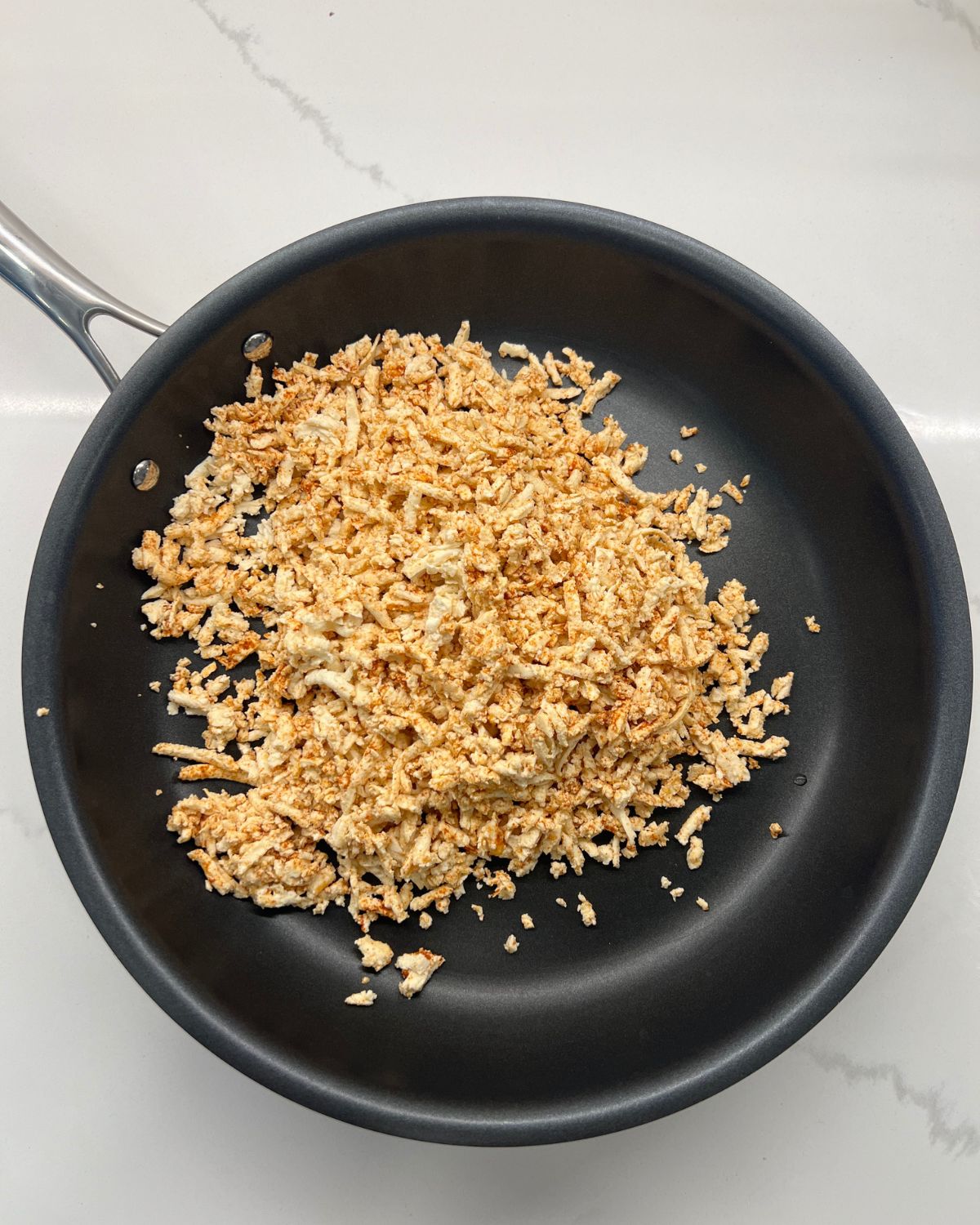 tofu in pan 