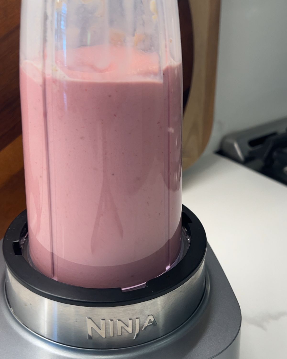 blender smoothie being mixed 