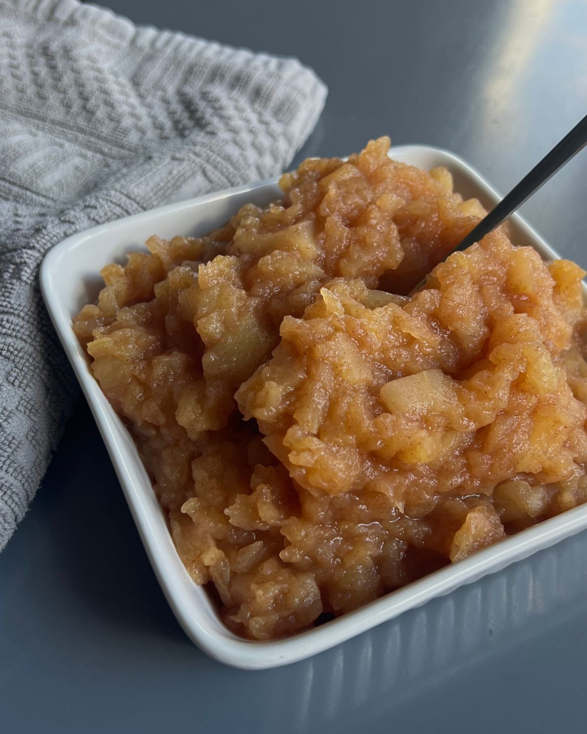 apple sauce close up shot